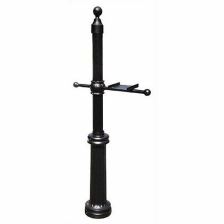 SPECIAL LITE PRODUCTS Fresno Direct Burial Mailbox Post with Single Arm, Hand Rubbed Bronze SPK-592-BRZ
